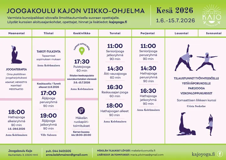 Joogakoulu Kajo — jooga-studio – Saaristenmäki, Hämeenlinna — 2