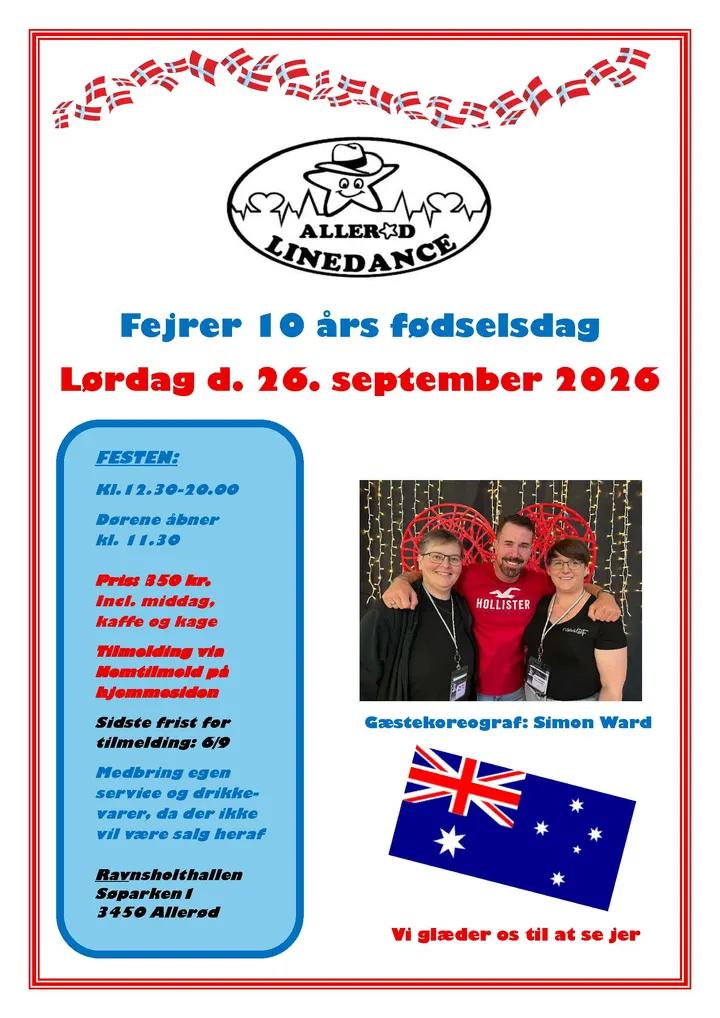 Allerød Linedance — dans-studio i Enghaven, Lillerød — 2