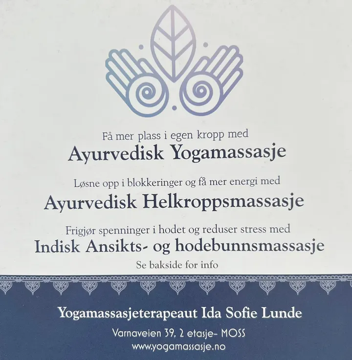 Yoga Massasje Terapeut Ida Sofie Lunde — yoga-studio i Bredsand, Moss — 2