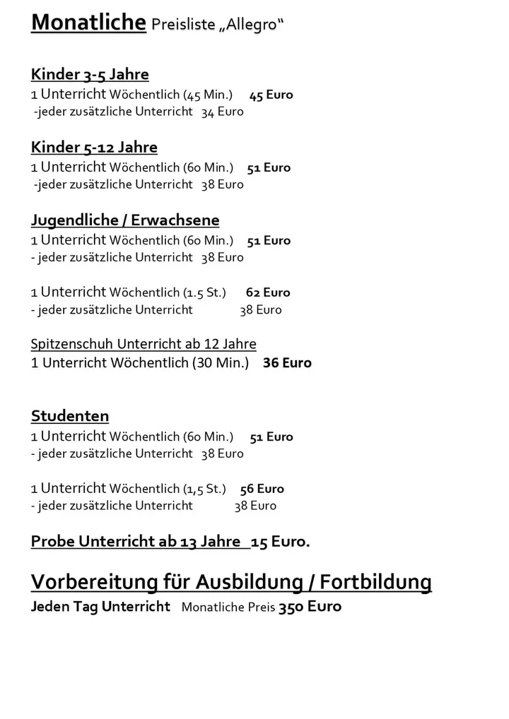 Ballettschule Allegro — tanz-studio in Handschuhsheim, Heidelberg — 2
