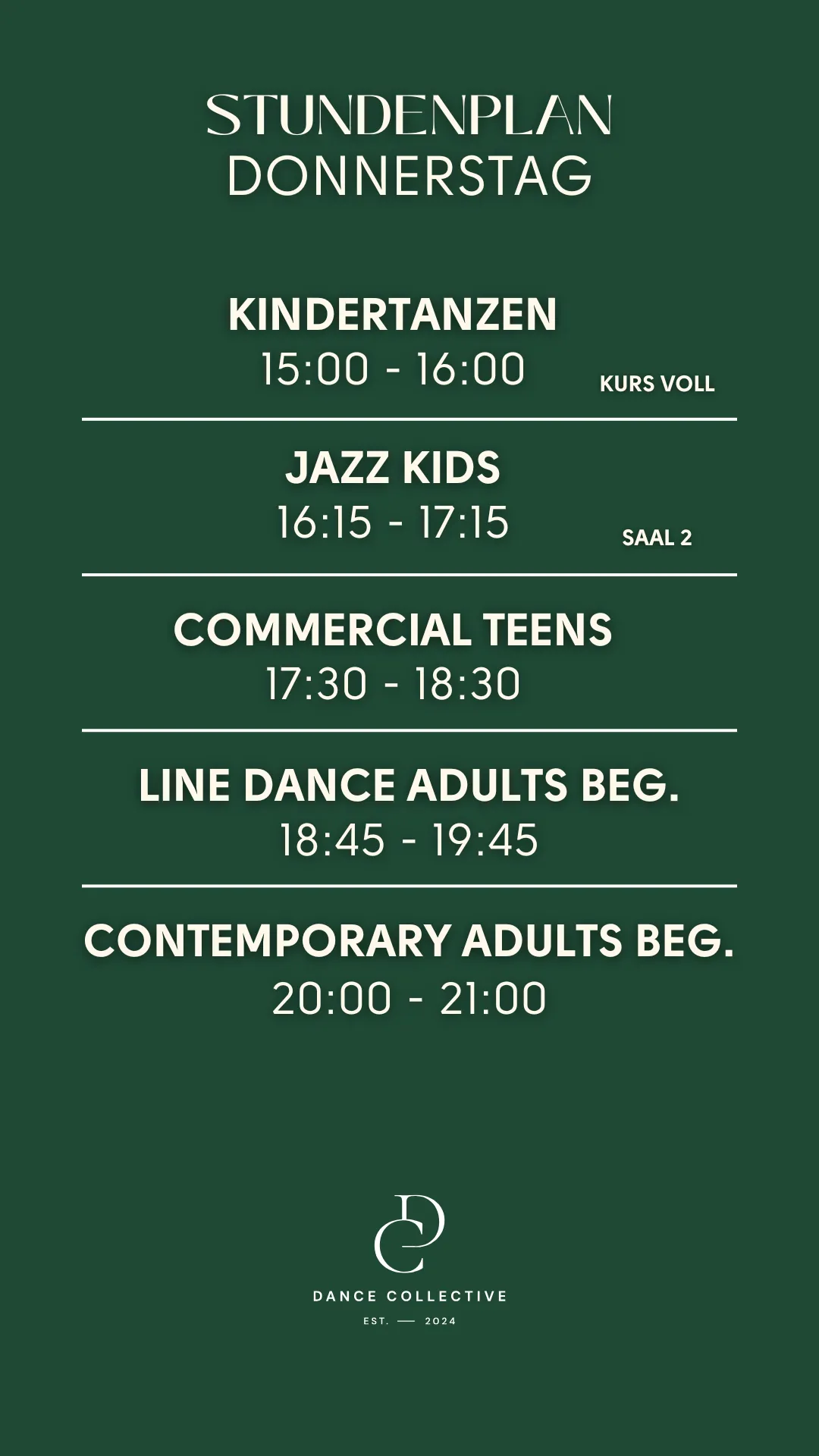 Dance Collective — dans-studio i Westerstede — 2