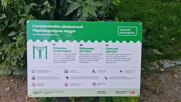 Linnunlaulun ulkokuntosali — fitnessstudio – Kallio, Helsinki — 2