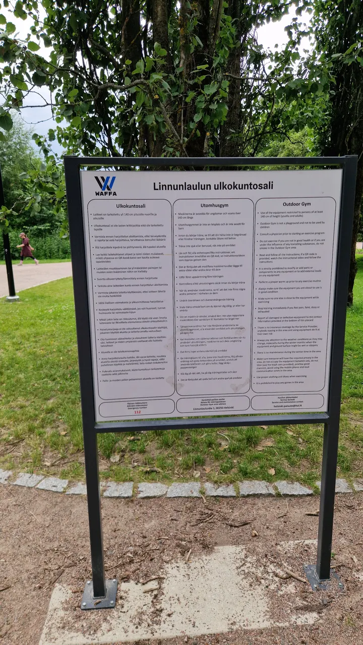 Linnunlaulun ulkokuntosali — fitnessstudio – Helsinki — 3