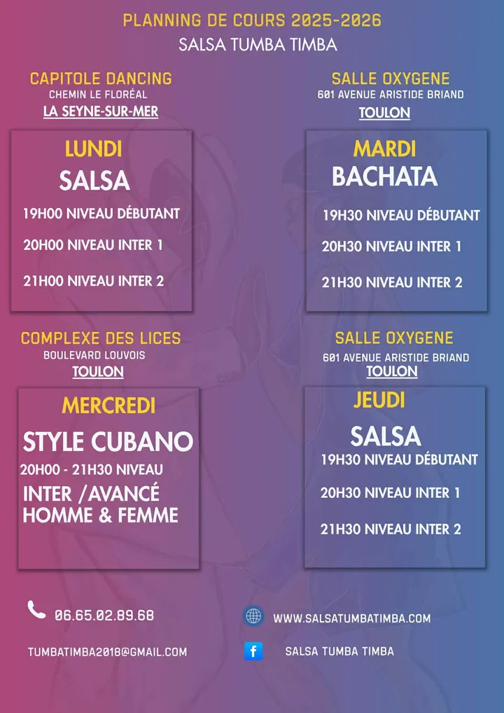 Salsa Tumba Timba Haute Ville — Danse à Haute Ville, Toulon
