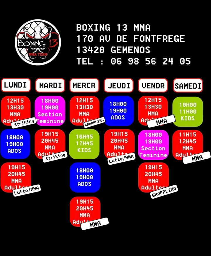 Boxing 13 MMA — mma-studio à Gémenos, Marseille — 2