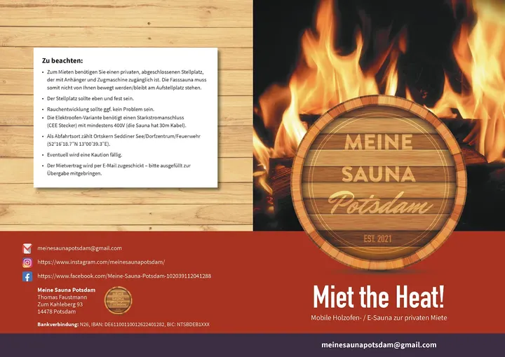 MeineSaunaPotsdam — Wellness in Waldstadt II, Potsdam