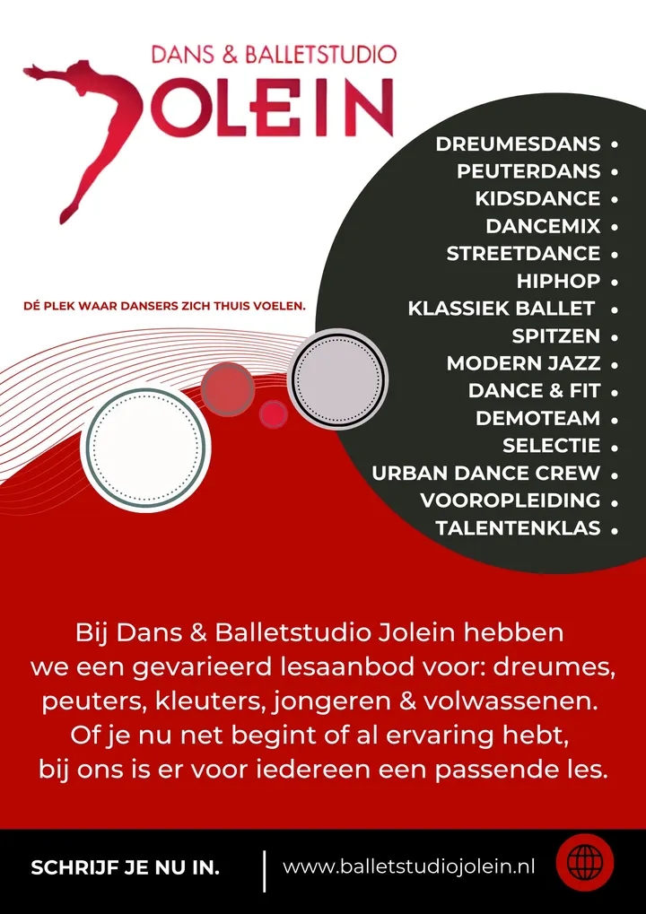 Dans & Balletstudio Jolein Heemstede — dans-studio in De Glip, Heemstede — 2