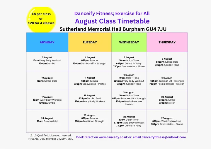 Danceify — Fitness Studio in Burpham, Guildford