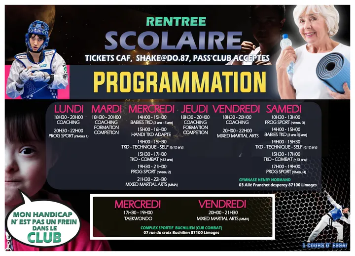 Martial Academie Sport-Limoges 87000 — arts martiaux-studio au Moulin Blanc, Limoges — 2