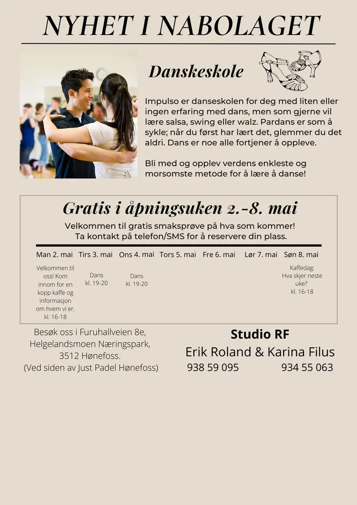 Studio RF — Dans i Hønefoss