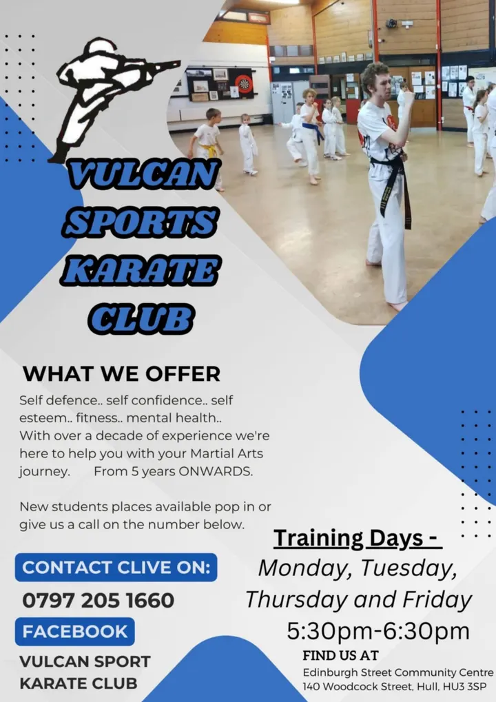 vulcan sport karate club — Martial Arts in Dairycoates, Hull