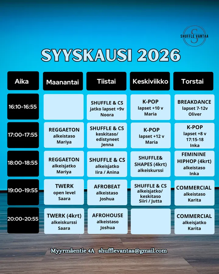 Tanssikoulu Shufflers Korso — tanssi-studio – Helsinki — 3