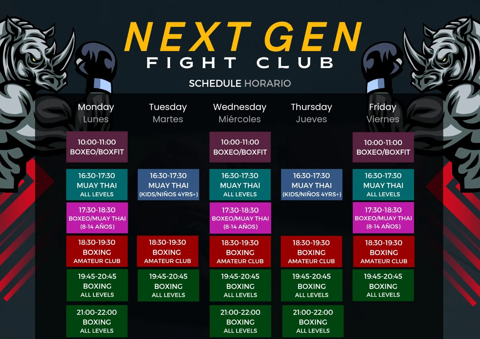 Nextgen Fight Club Boxeo Muay Thai Boxfit K1 Y Kickboxing Las Laguna — kampsport-studio i Las Lagunas — bild 2
