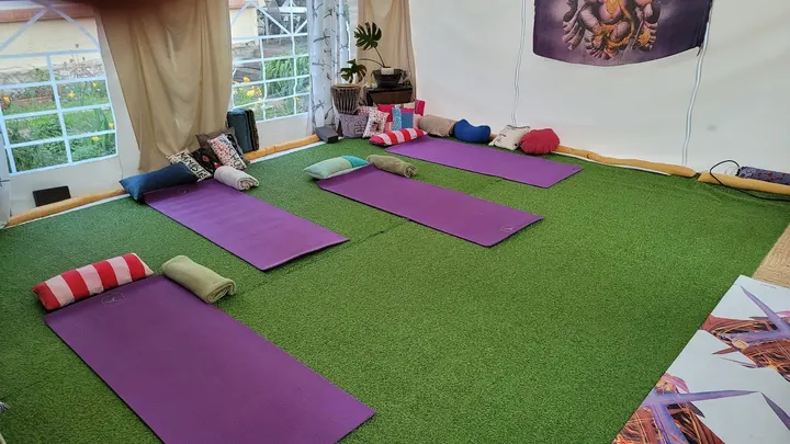 Yoga dans le jardin — yoga-studio aux Bonnes Herbes, Toulon — 3