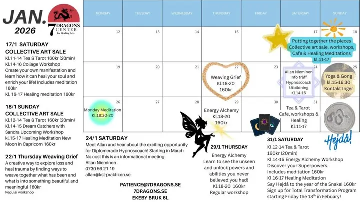 7 Dragons Center — yoga-studio i Börjetull, Uppsala