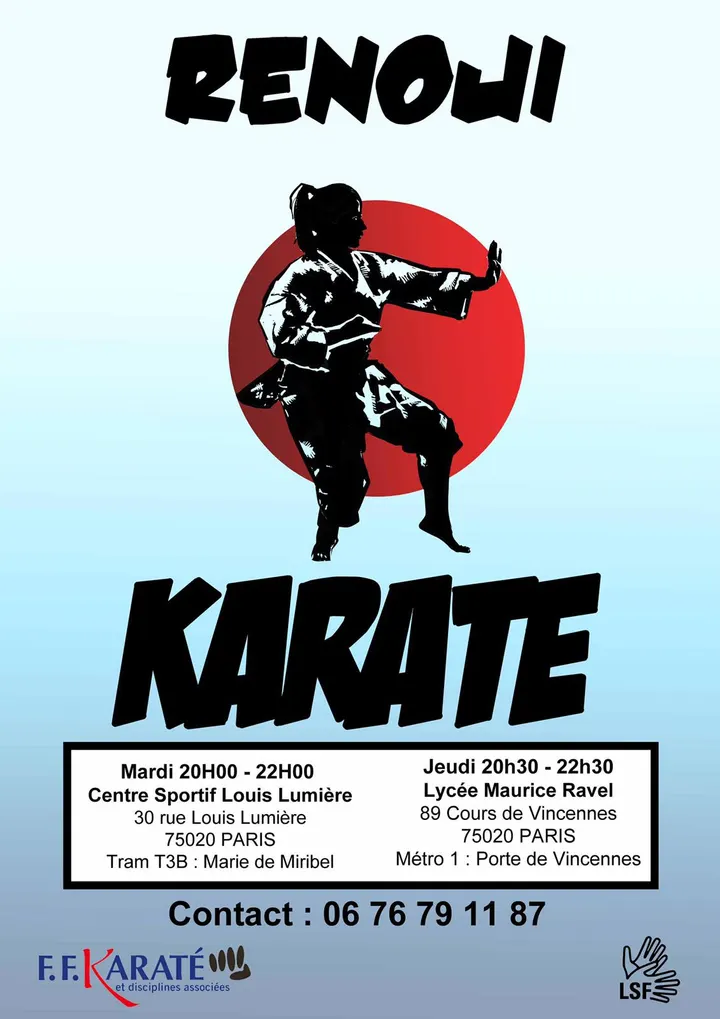 RENOJI KARATE — Arts martiaux à Quartier de Charonne, Paris